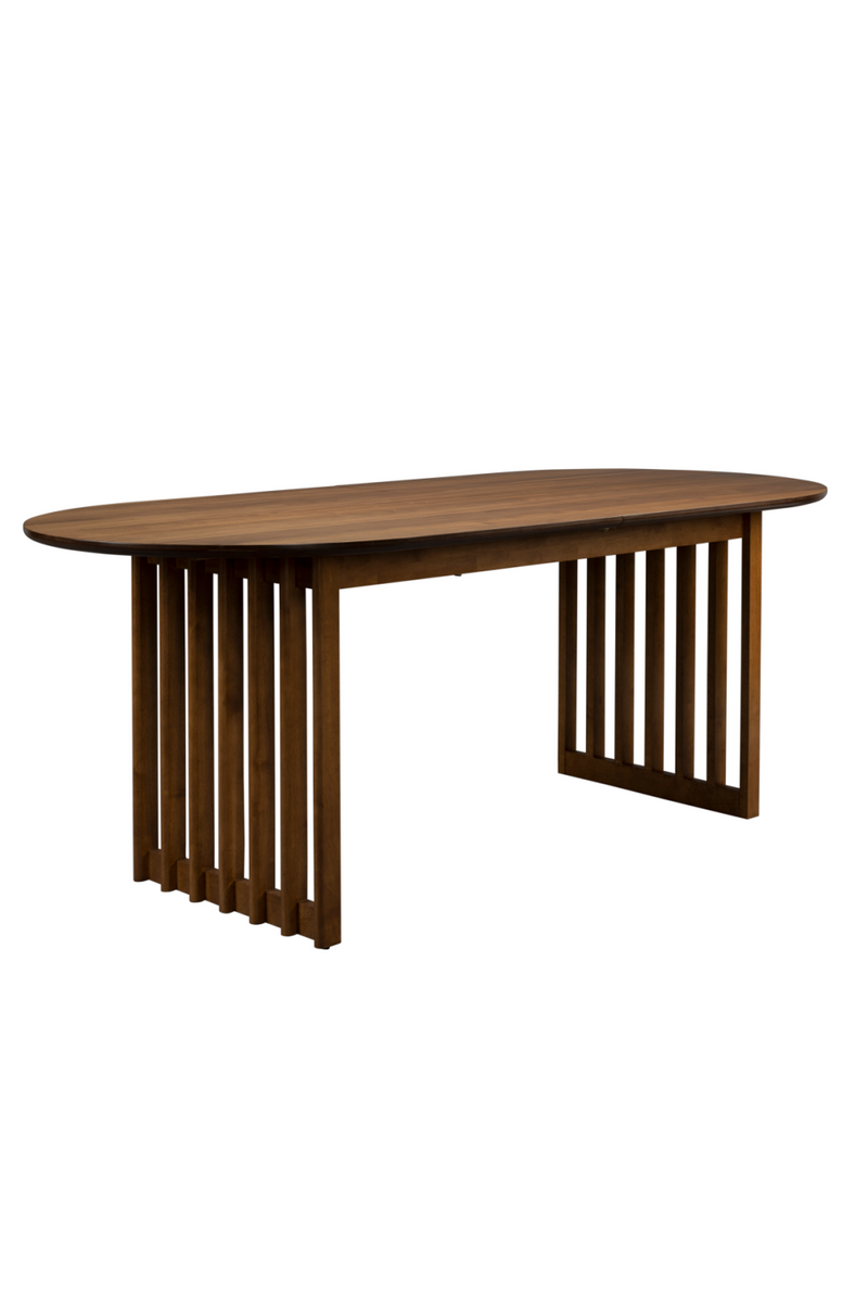 Oval Oak Adjustable Dining Table | Dutchbone Barlet | Woodfurniture.com