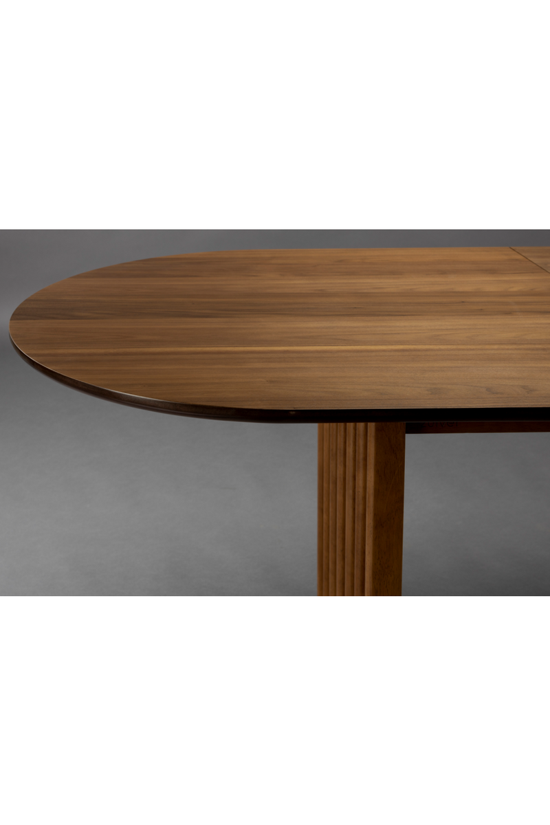 Oval Oak Adjustable Dining Table | Dutchbone Barlet | Woodfurniture.com