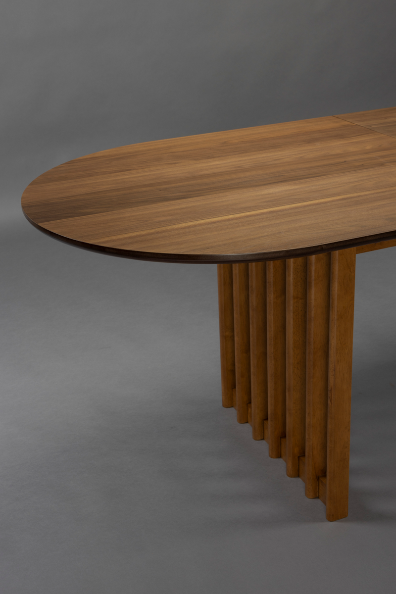 Oval Oak Adjustable Dining Table | Dutchbone Barlet | Woodfurniture.com