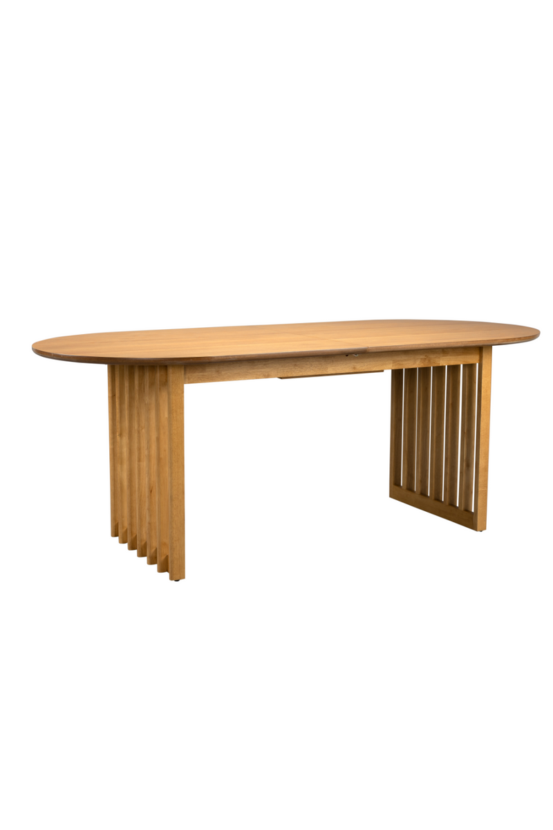 Oval Oak Adjustable Dining Table | Dutchbone Barlet | Woodfurniture.com