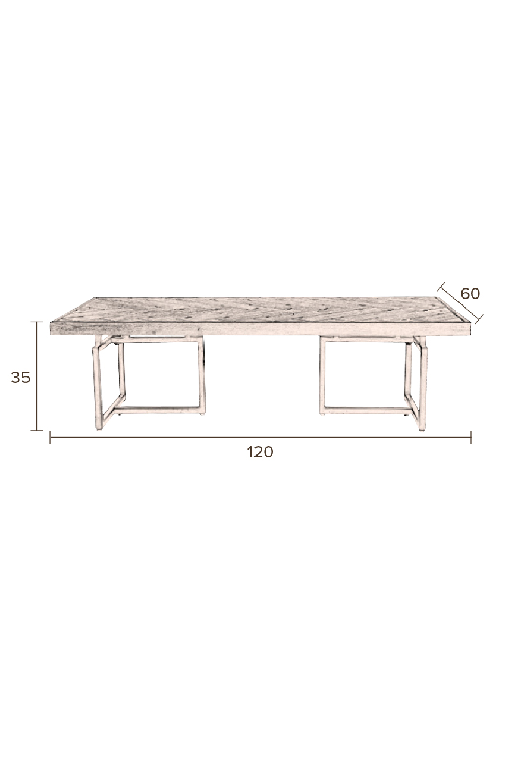 Rectangular Acacia Coffee Table | Dutchbone Class | Woodfurniture.com