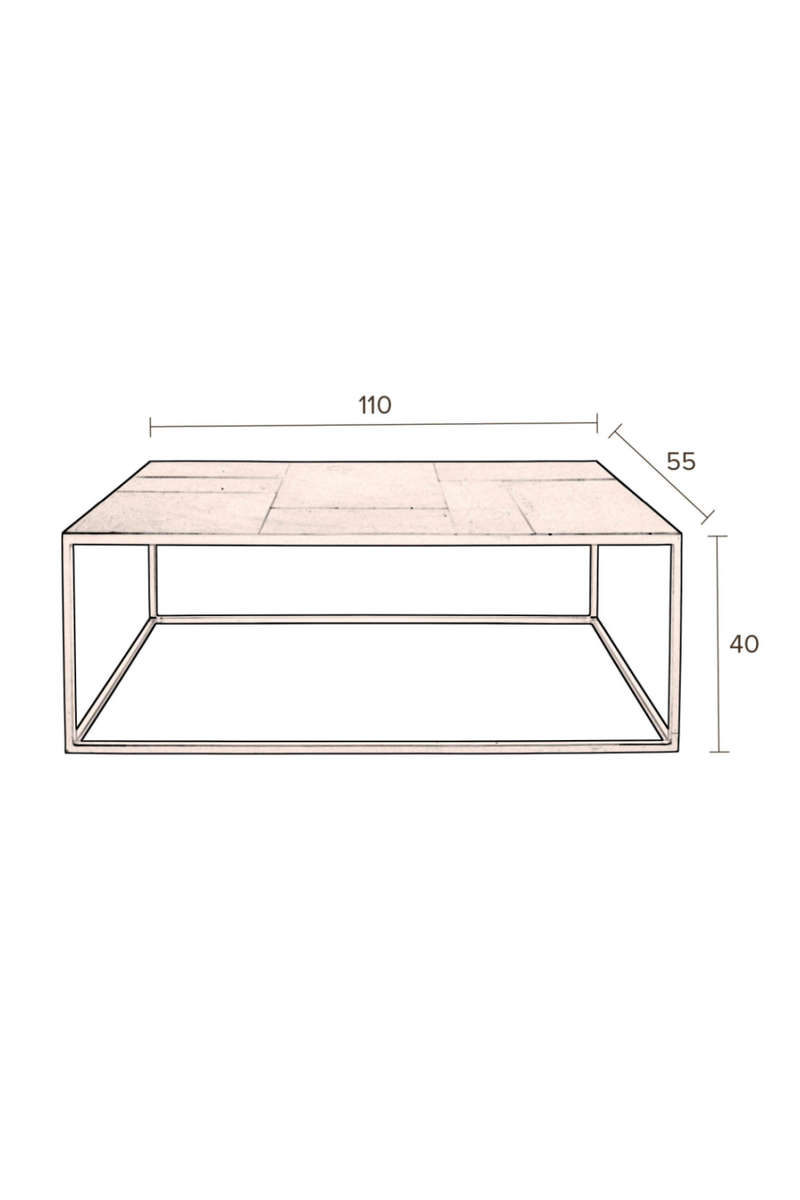 Antique Wooden Coffee Table | Dutchbone Lee | Woodfurniture.com