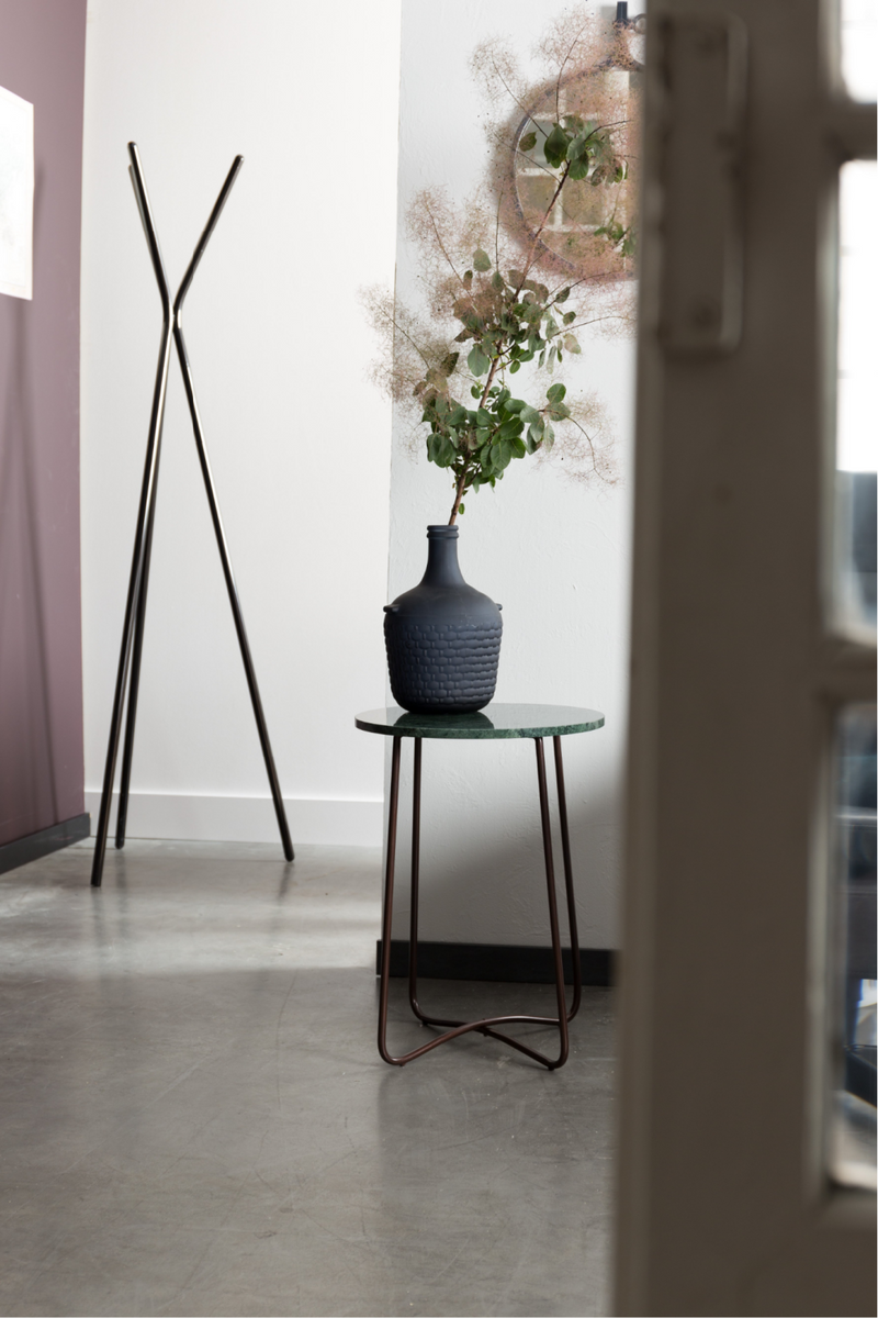 Green Round Marble End Table | Dutchbone Emerald | Woodfurniture.com