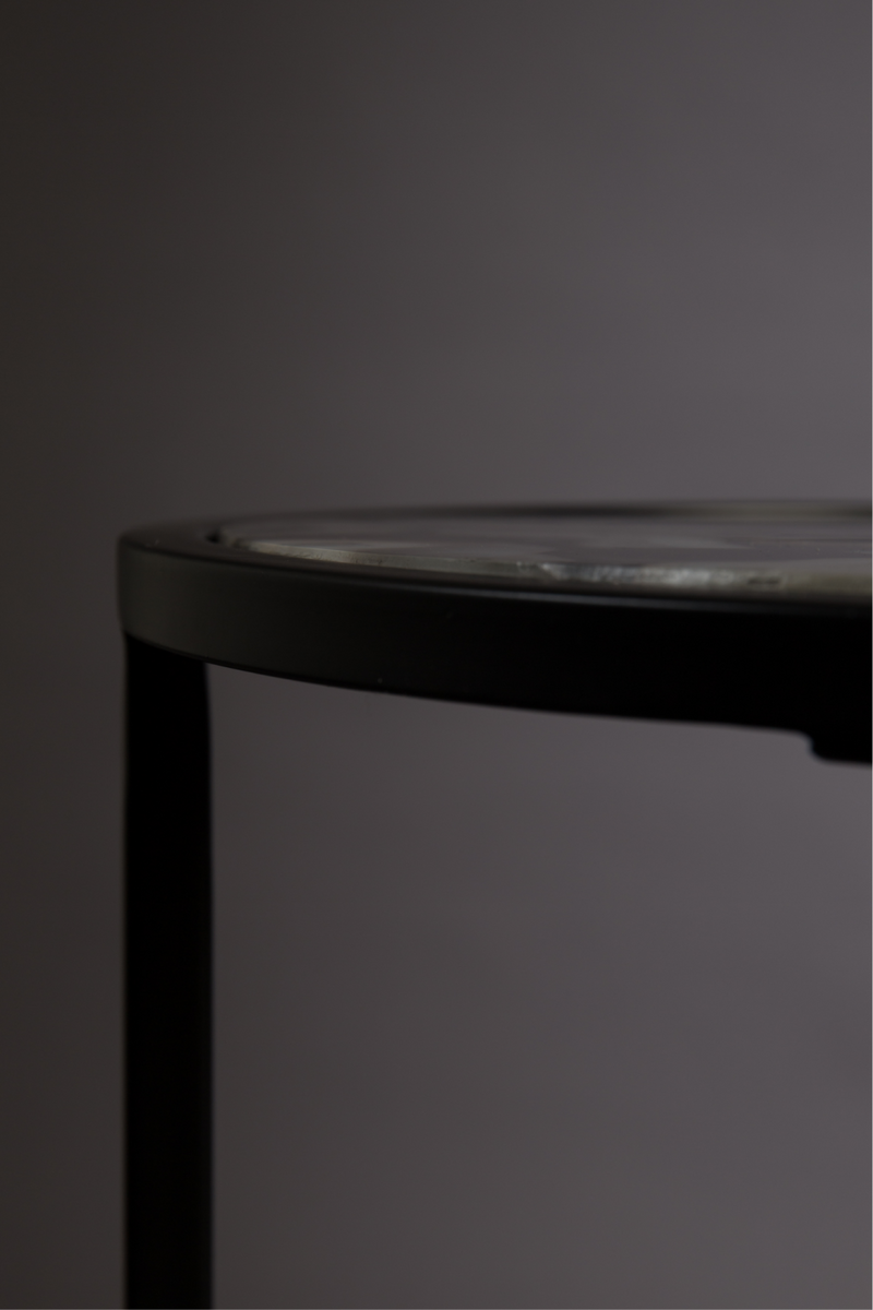 Stone Round End Table | Dutchbone Agate | Woodfurniture.com