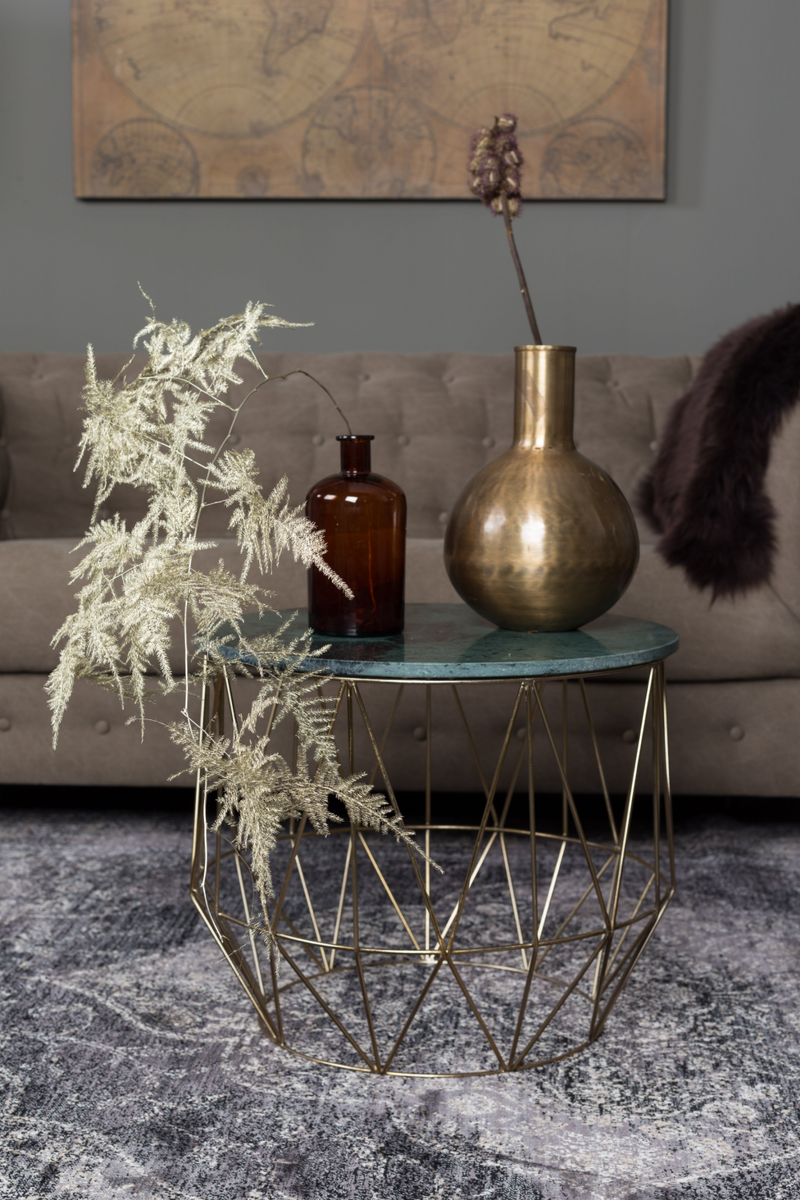 Geometric Wire Base End Table | Dutchbone Boss | Woodfurniture.com