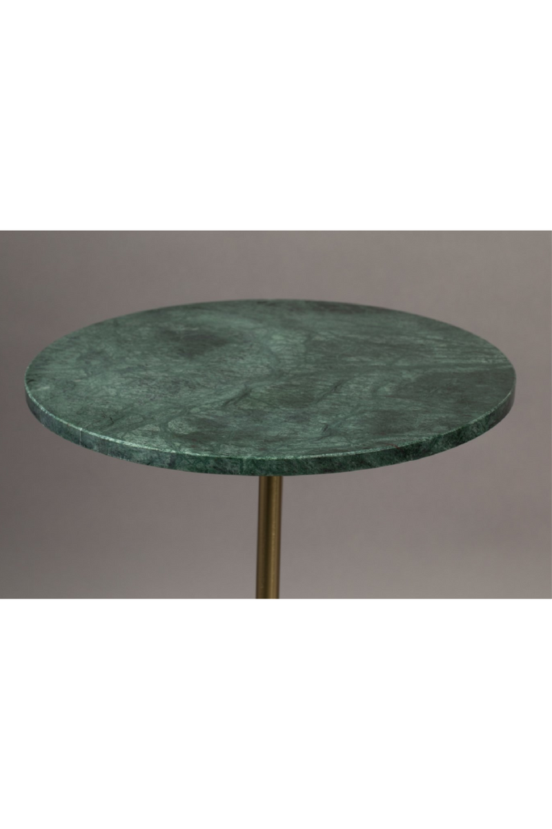 Green Round Marble End Table | Dutchbone Gunnar | Woodfurniture.com