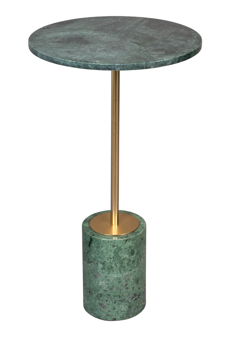 Green Round Marble End Table | Dutchbone Gunnar | Woodfurniture.com