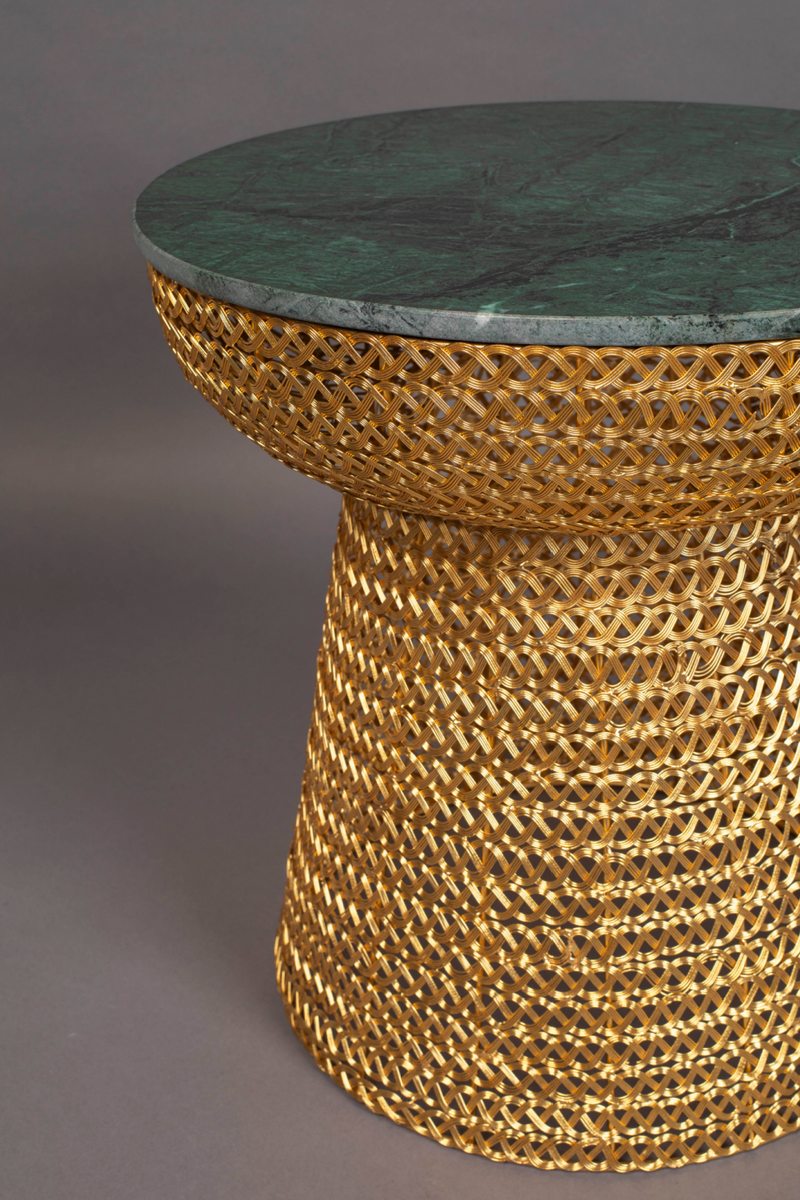 Gold Side Table | Dutchbone Gauri | Woodfurniture.com