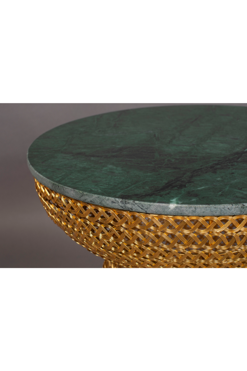 Gold Side Table | Dutchbone Gauri | Woodfurniture.com