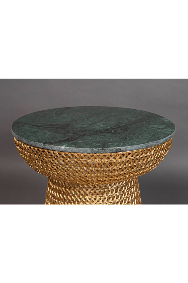 Gold Side Table | Dutchbone Gauri | Woodfurniture.com