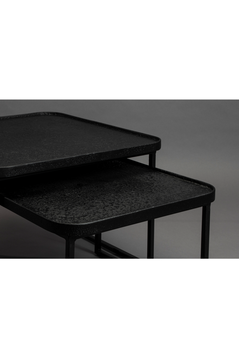 Square Black Nesting Coffee Tables (2) | Dutchbone Winston | Woodfurniture.com