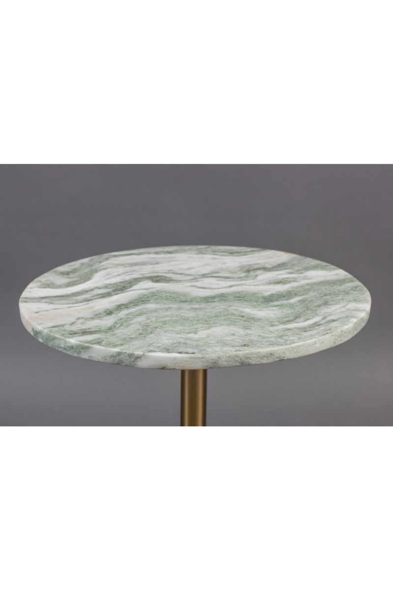 Marble Pedestal Side Table | Dutchbone Salerno | Woodfurniture.com