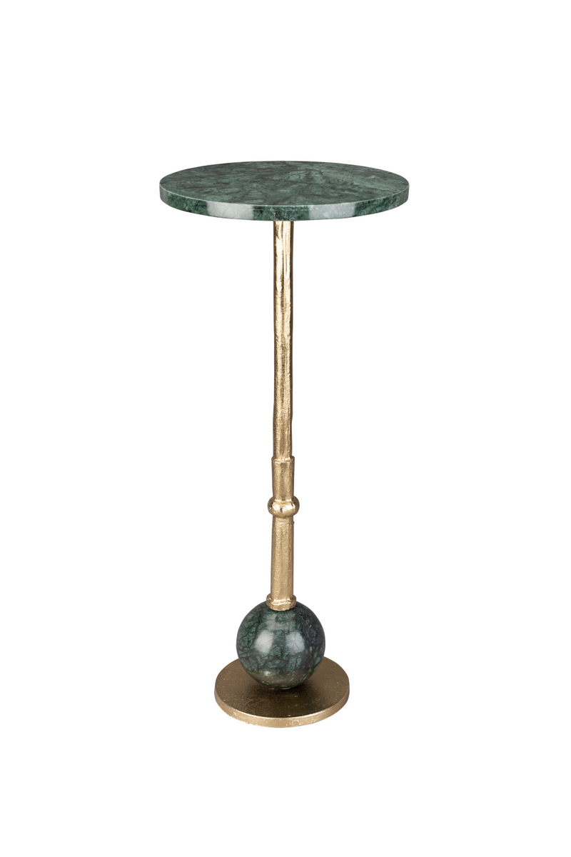 Marble Pedestal Side Table | Dutchbone Everest | Woodfurniture.com