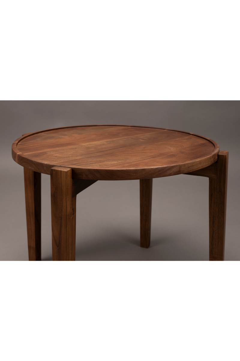 Acacia Round Coffee Table | Dutchbone Shane | Woodfurniture.com