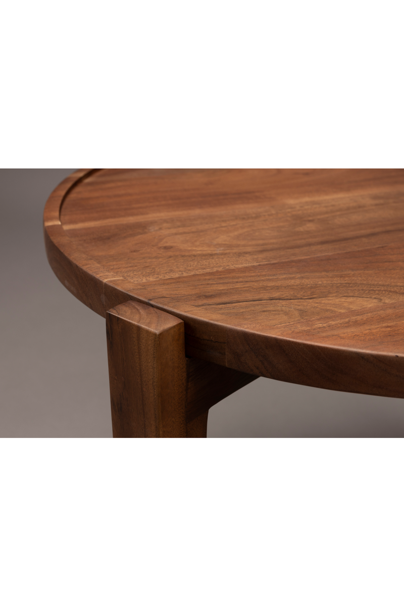 Acacia Round Coffee Table | Dutchbone Shane | Woodfurniture.com