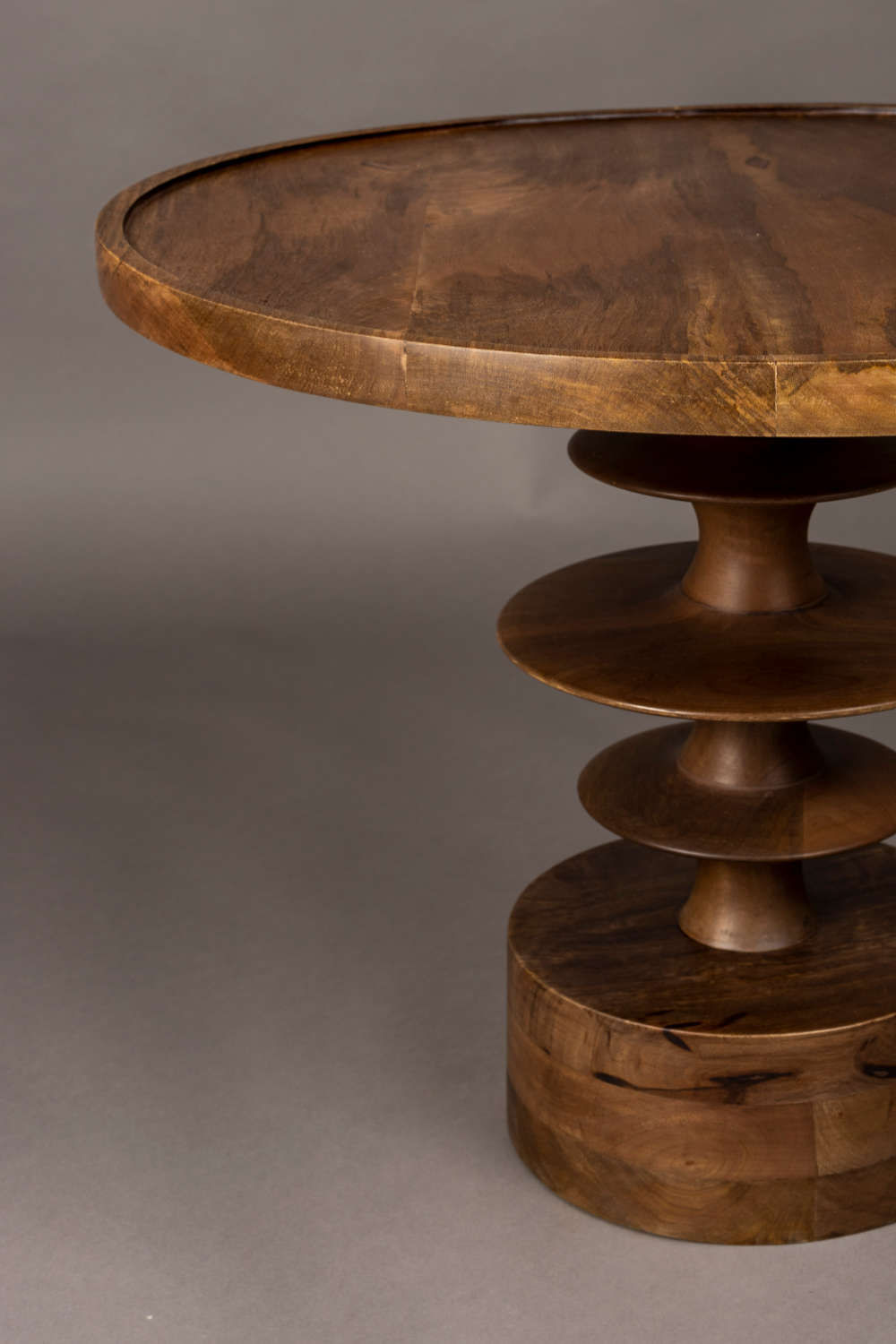 Round Wooden Coffee Table | Dutchbone Cath | Woodfurniture.com