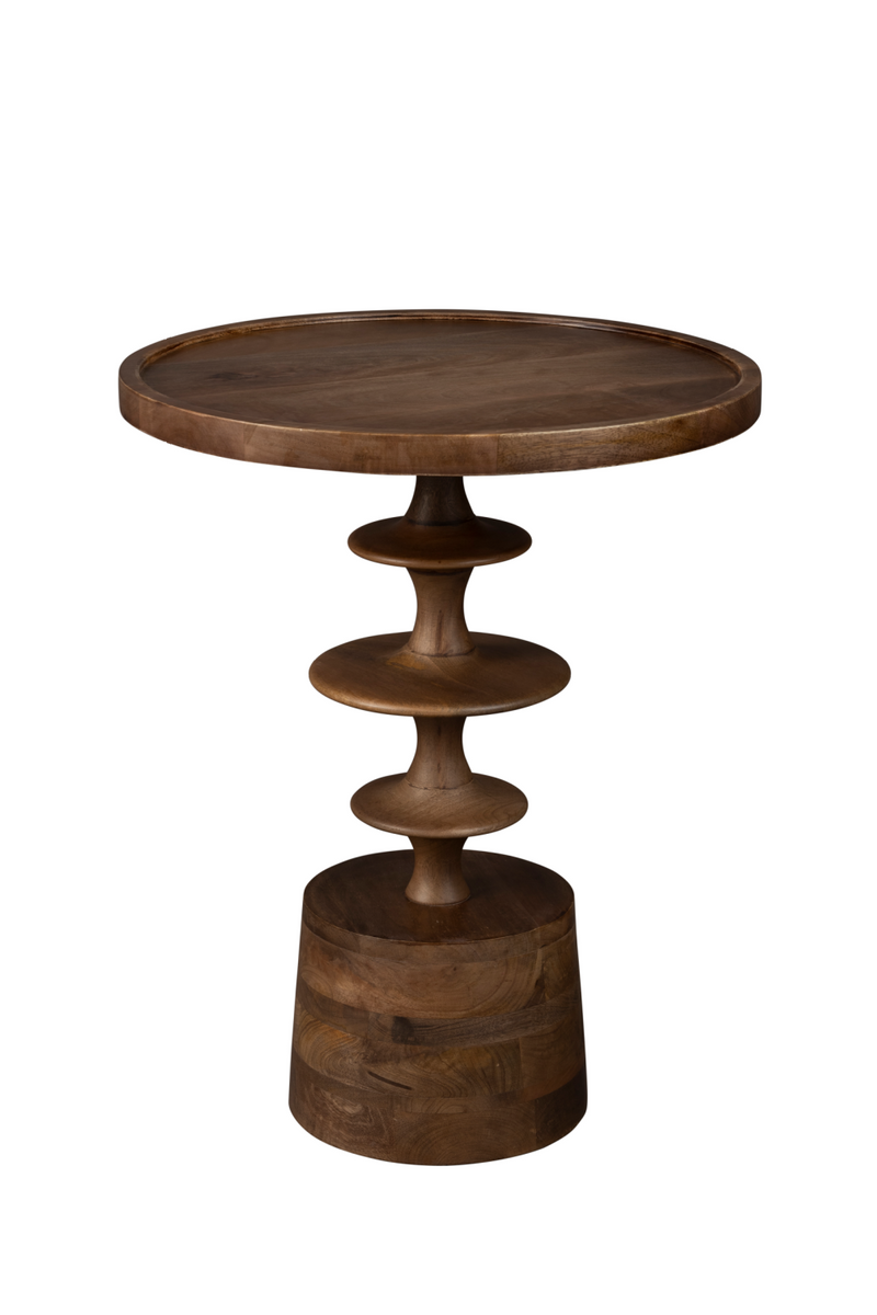 Round Wooden Side Table | Dutchbone Cath | Woodfurniture.com