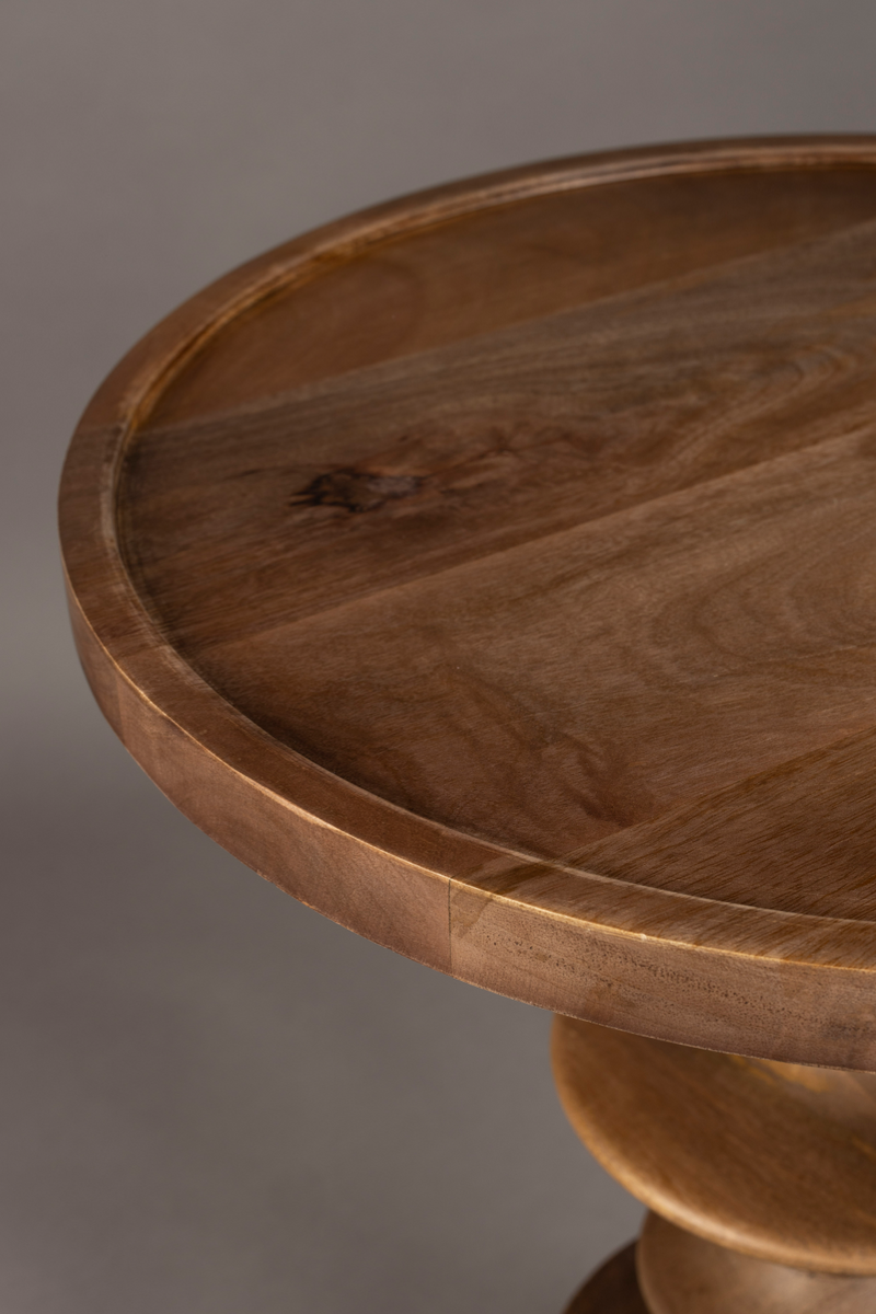 Round Wooden Side Table | Dutchbone Cath | Woodfurniture.com