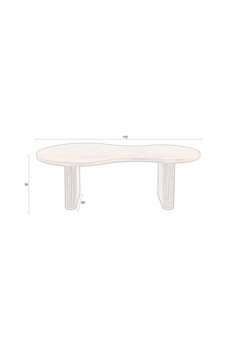 Solid Mango Wood Coffee Table | Dutchbone Tilon | Woodfurniture.com