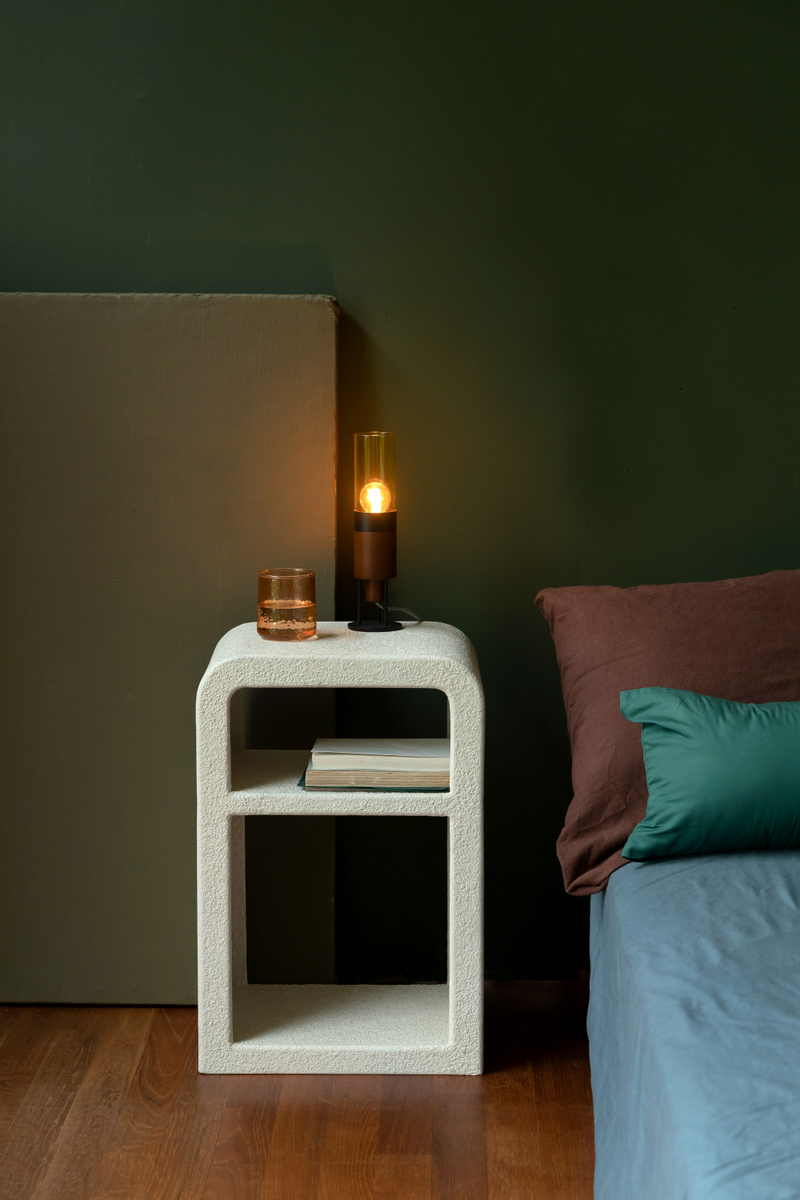 Beige Modern Bedside Table | Dutchbone Veda | Woodfurniture.com