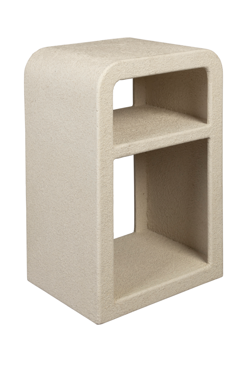 Beige Modern Bedside Table | Dutchbone Veda | Woodfurniture.com