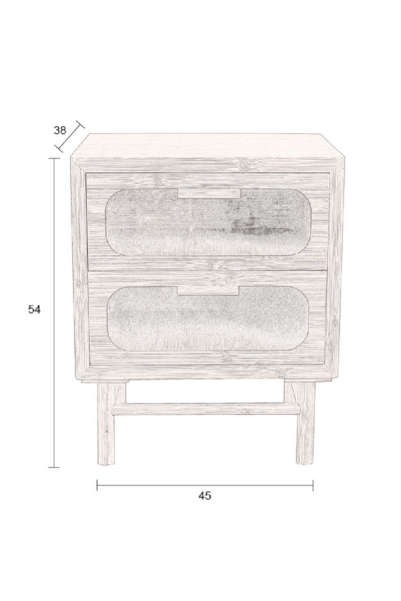 Bamboo Storage Side Table | Dutchbone Caroun | Woodfurniture.com