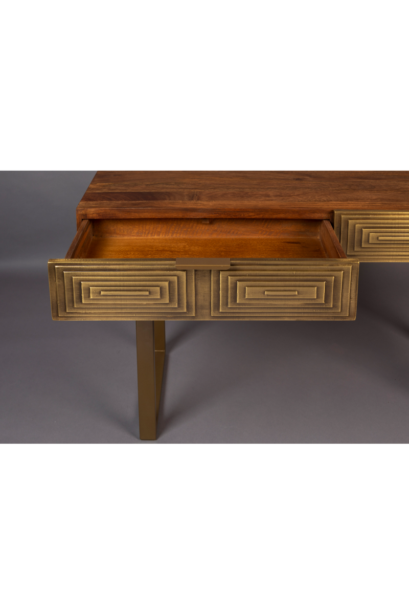 Carved Drawer Console Table | Dutchbone Volan | Woodfurniture.com