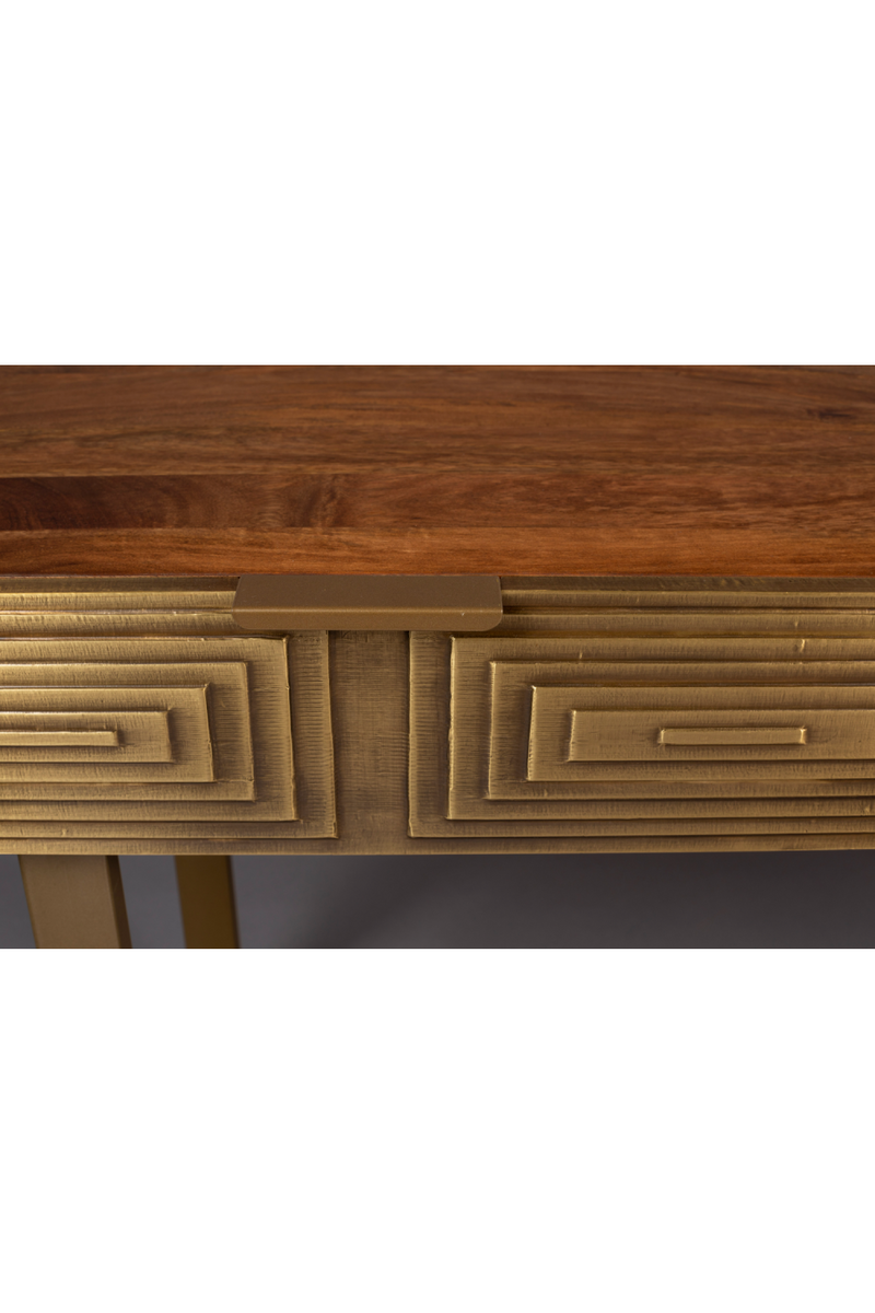 Carved Drawer Console Table | Dutchbone Volan | Woodfurniture.com