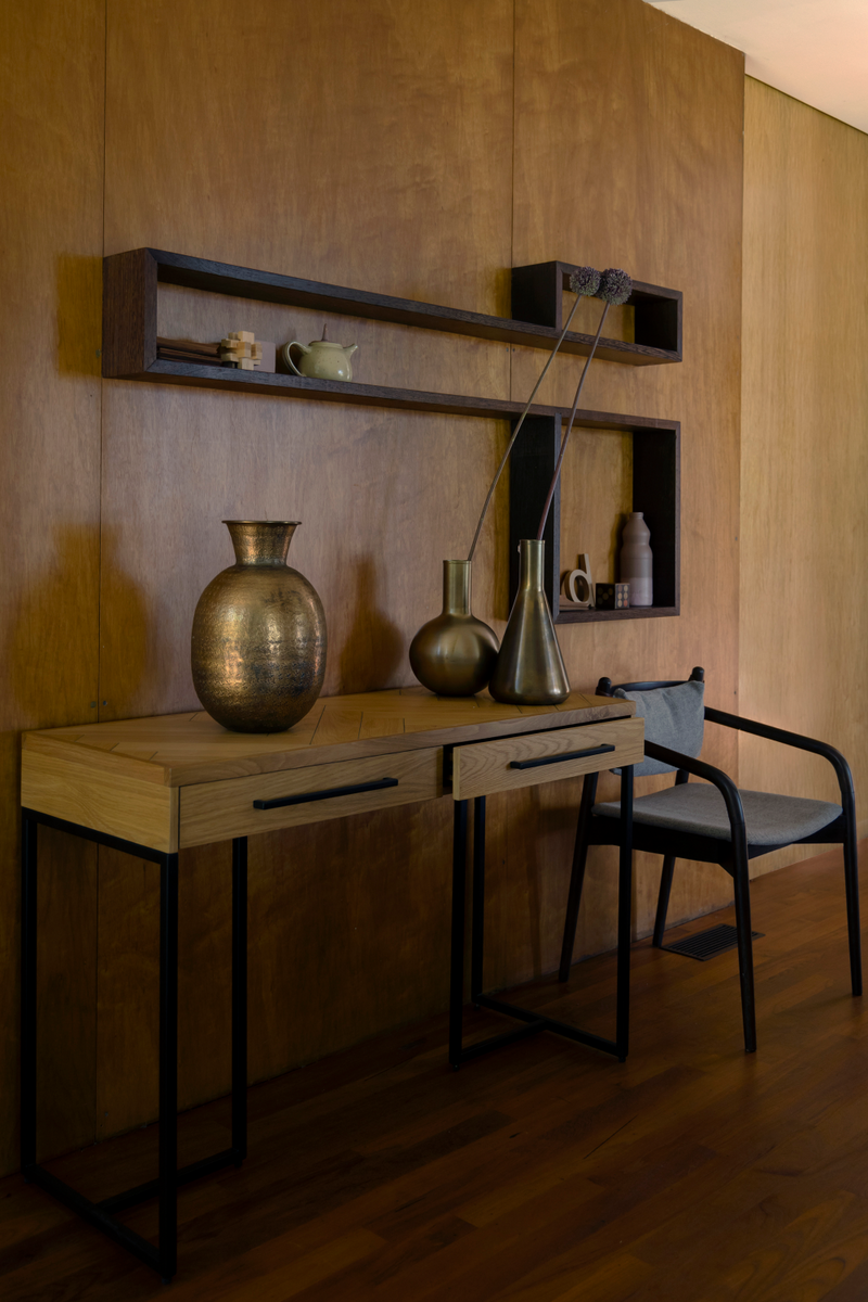 Vintage Herringbone Pattern Console Table | Dutchbone Class | Woodfurniture.com