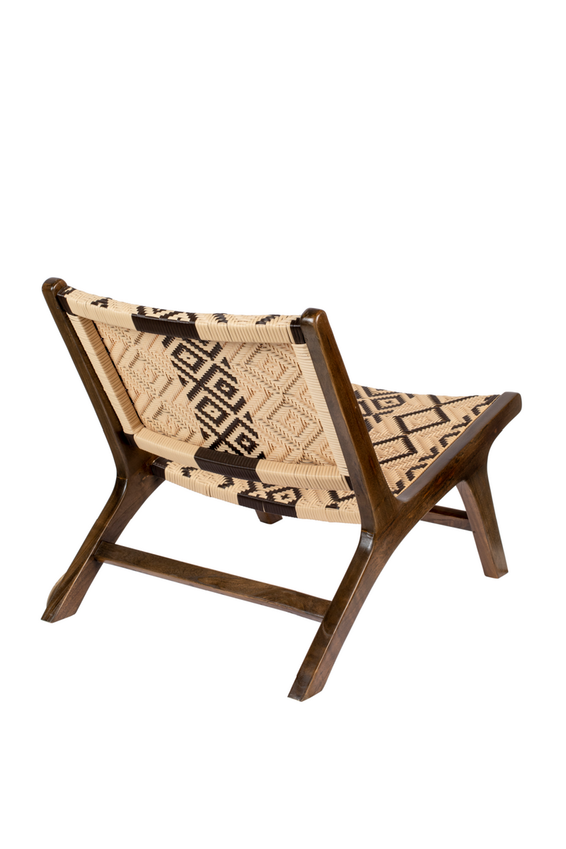 Tribal Pattern Lounge Chair | Dutchbone Landa | Woodfurniture.com