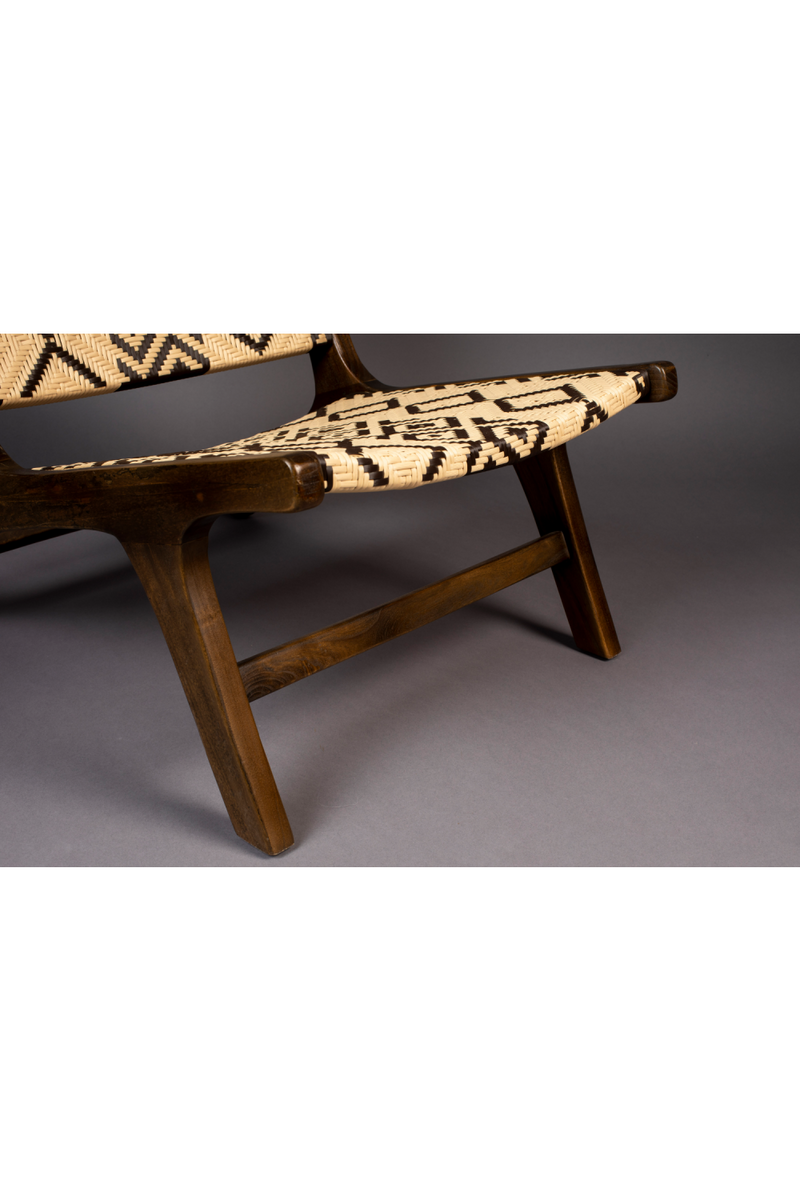 Tribal Pattern Lounge Chair | Dutchbone Landa | Woodfurniture.com