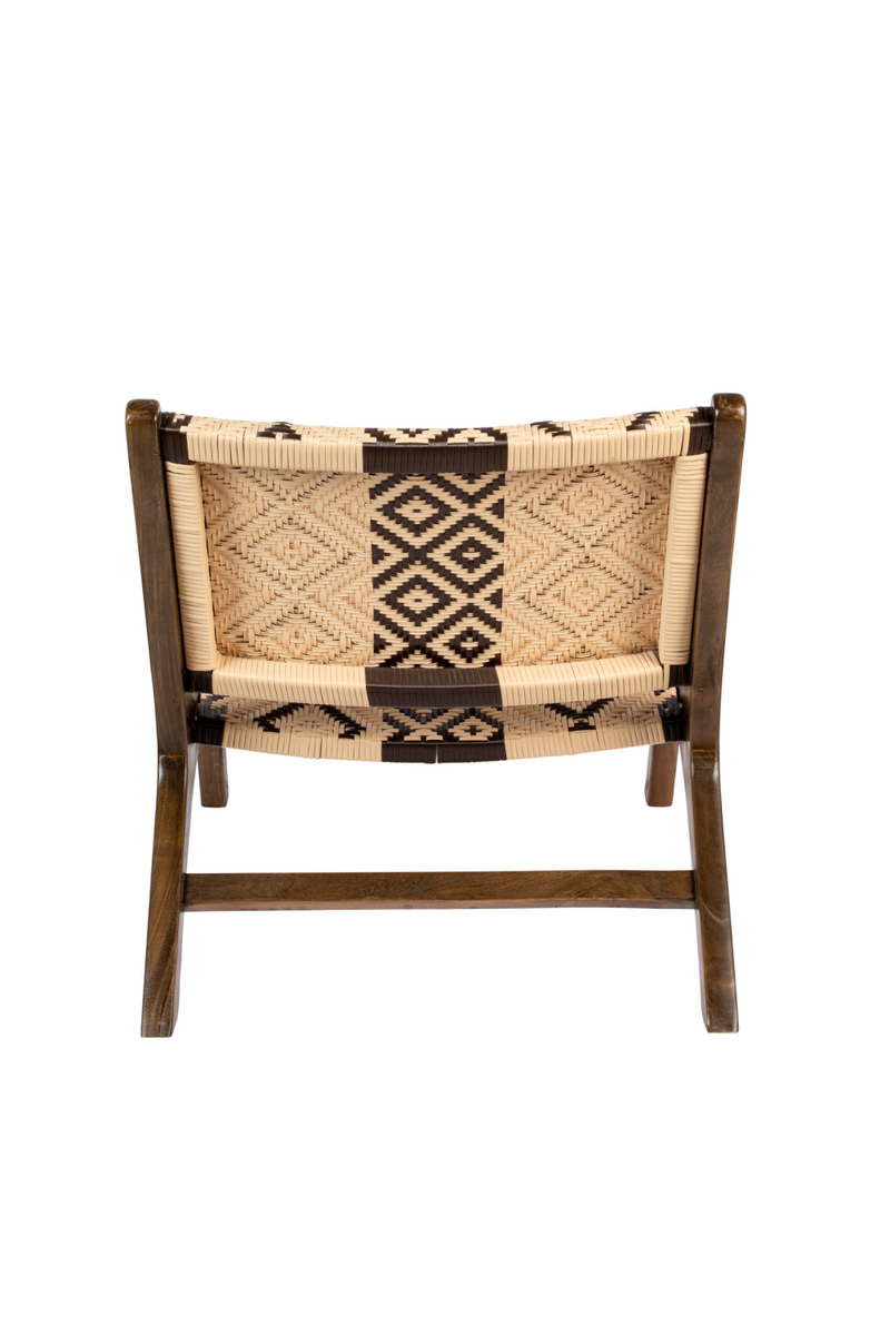 Tribal Pattern Lounge Chair | Dutchbone Landa | Woodfurniture.com