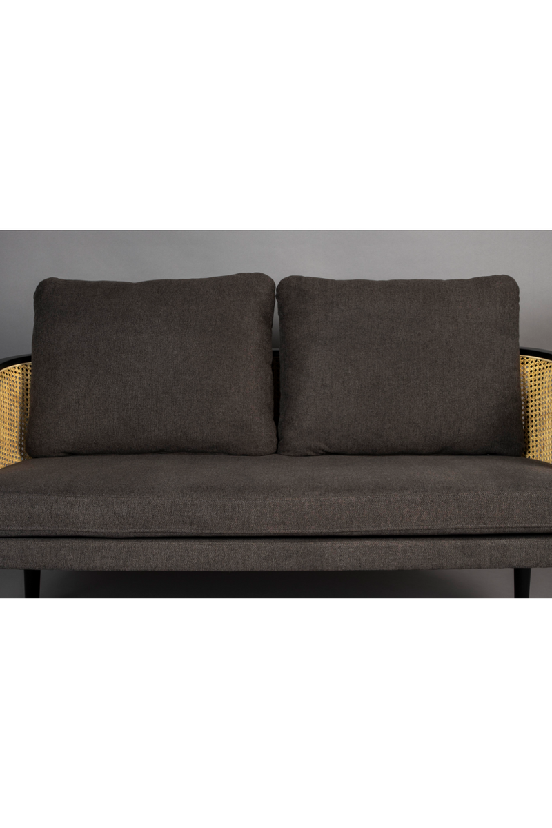 Rattan Backrest Upholstered Sofa | Dutchbone Manou | Oroatrade.com