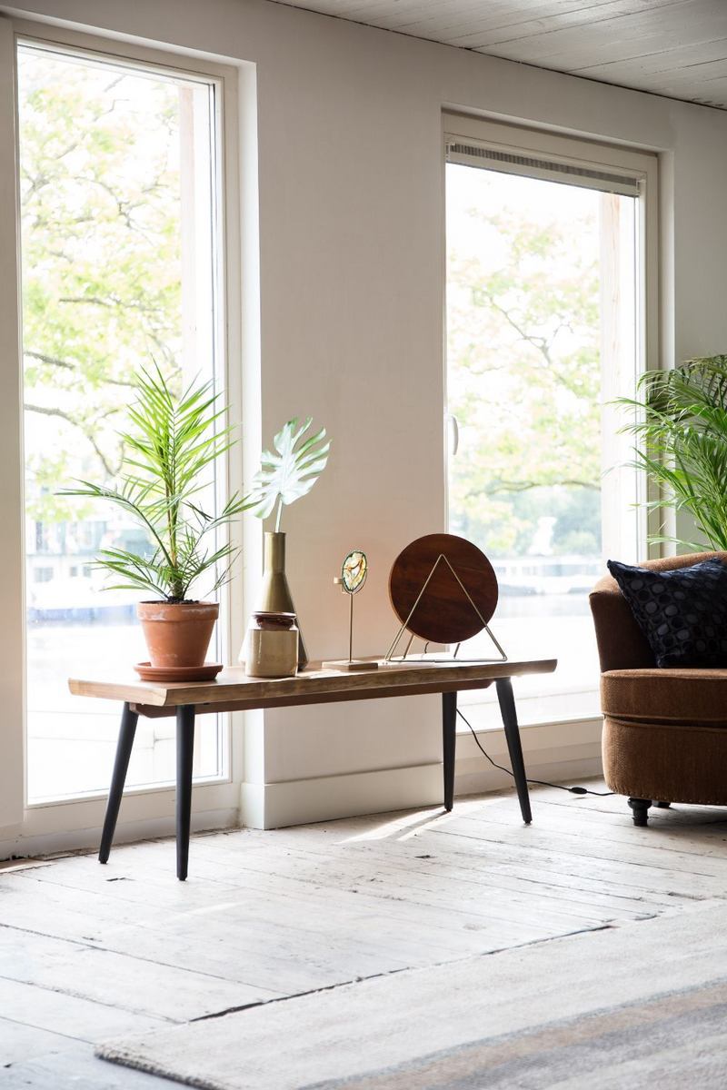 Walnut Dining Bench S | Dutchbone Alagon | Woodfurniture.com