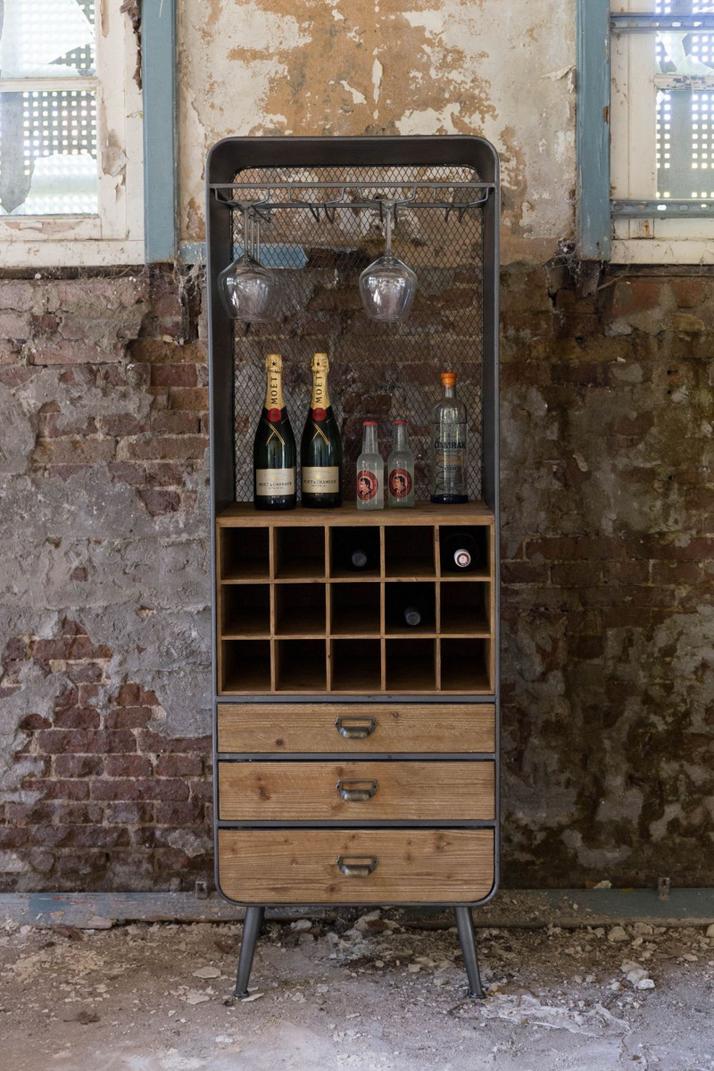 Wooden Wine Cabinet | Dutchbone Vino | Woodfurniture.com