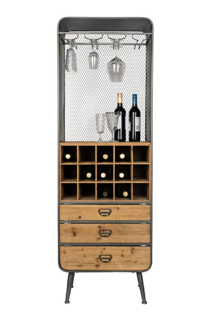 Wooden Wine Cabinet | Dutchbone Vino | Woodfurniture.com