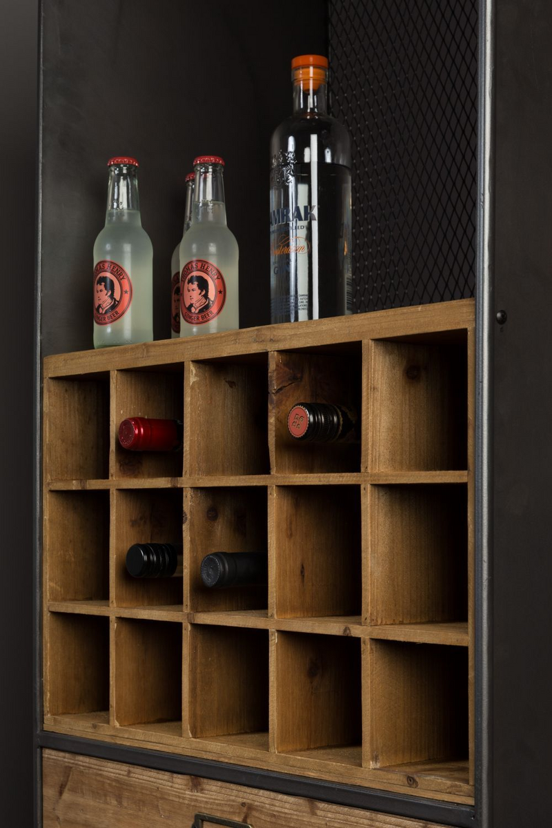 Wooden Wine Cabinet | Dutchbone Vino | Woodfurniture.com