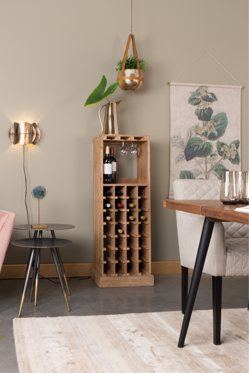 Tall Wooden Wine Cabinet | Dutchbone Claude | Woodfurniture.com