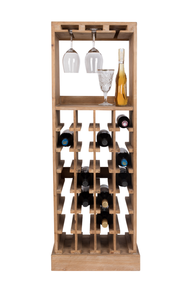 Tall Wooden Wine Cabinet | Dutchbone Claude | Woodfurniture.com