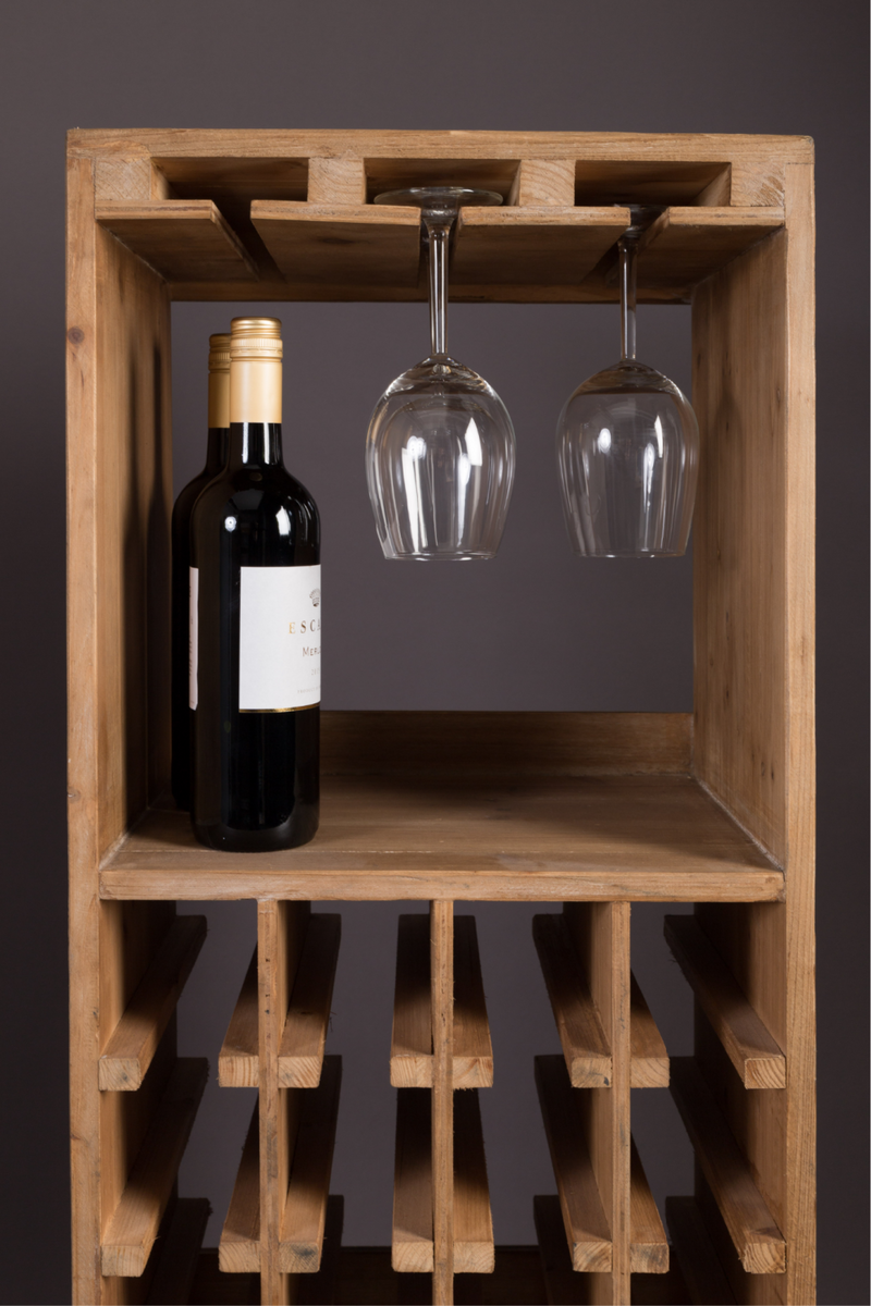 Tall Wooden Wine Cabinet | Dutchbone Claude | Woodfurniture.com