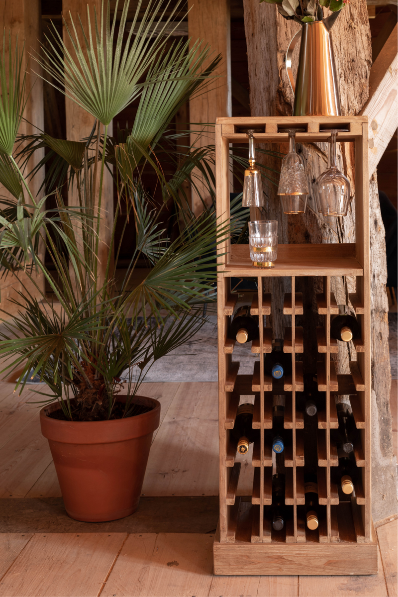 Tall Wooden Wine Cabinet | Dutchbone Claude | Woodfurniture.com