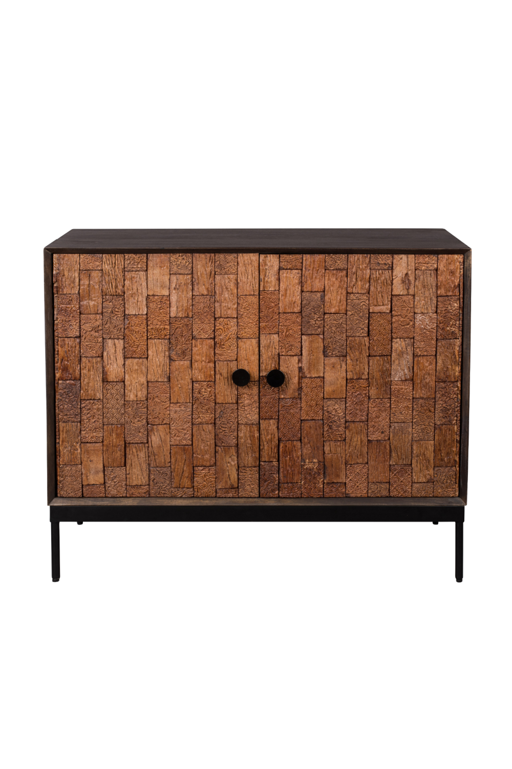 Carved Wood Sideboard | Dutchbone Chisel | Woodfurniture.com