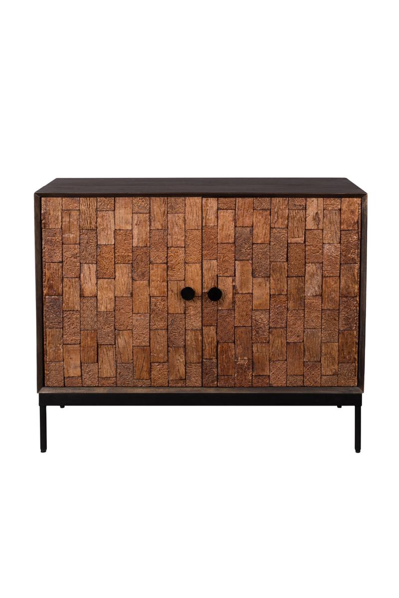 Carved Wood Sideboard | Dutchbone Chisel | Woodfurniture.com