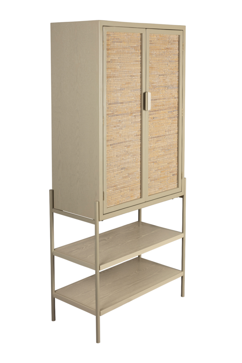 Fir & Rattan Cabinet | Dutchbone Yasu | Woodfurniture.com