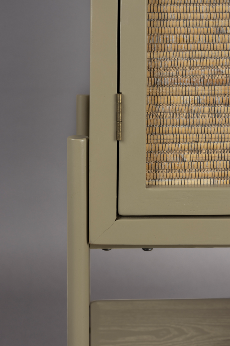 Fir & Rattan Cabinet | Dutchbone Yasu | Woodfurniture.com