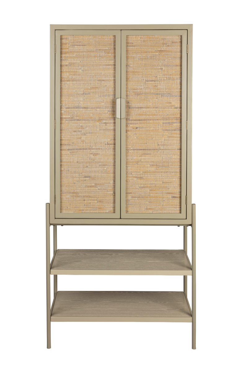 Fir & Rattan Cabinet | Dutchbone Yasu | Woodfurniture.com