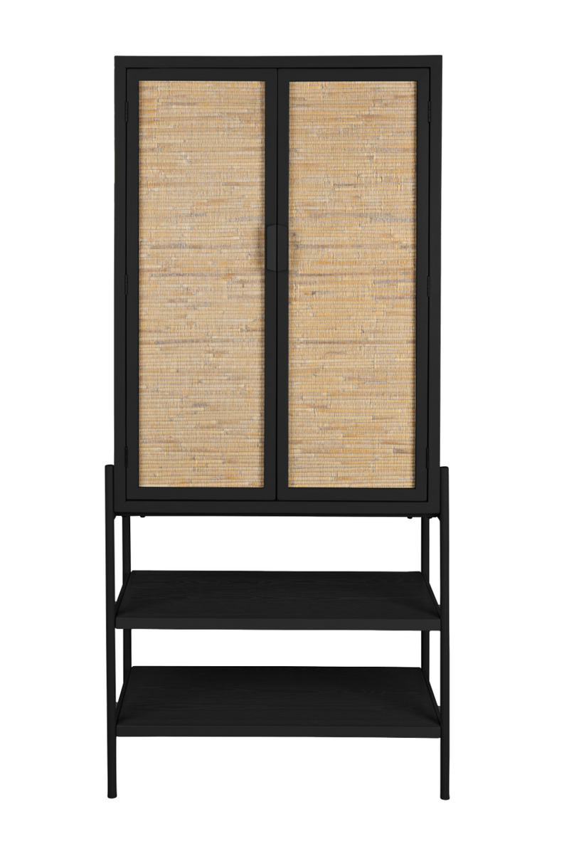 Fir & Rattan Cabinet | Dutchbone Yasu | Woodfurniture.com