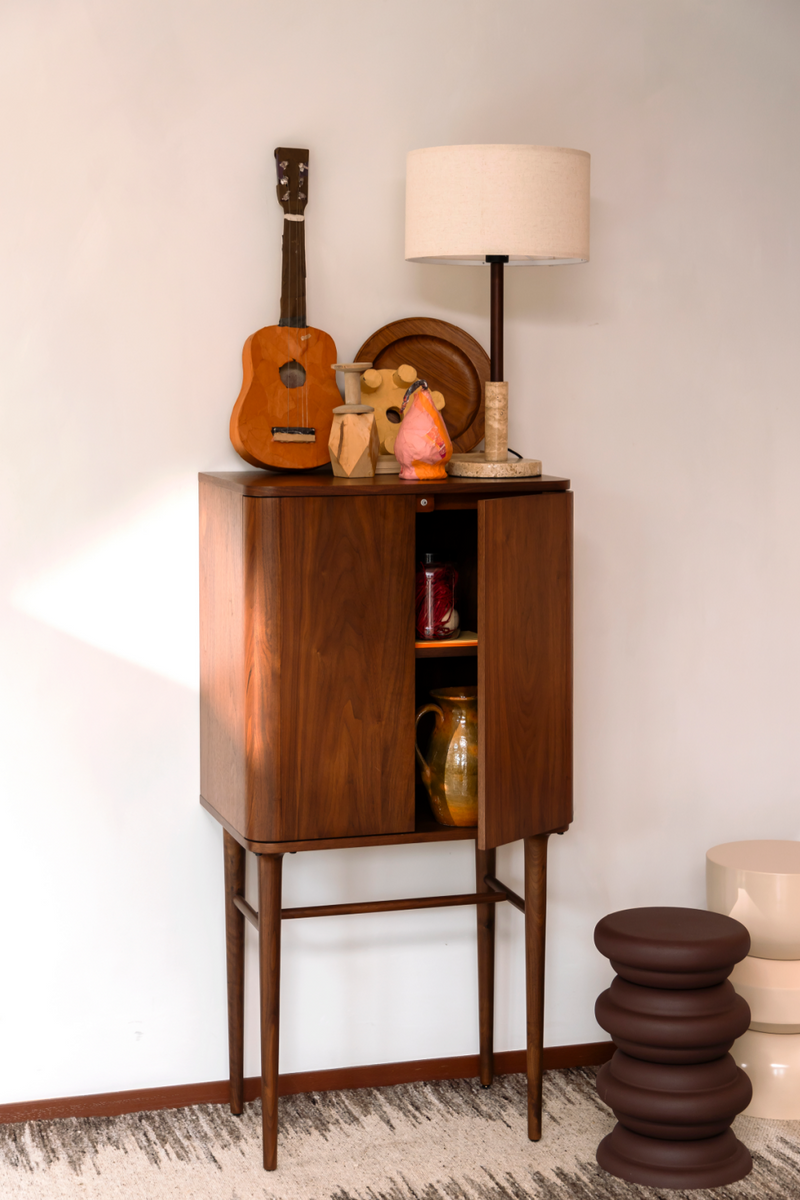 Walnut Veneer Cabinet | Dutchbone Morrison | Woodfurniture.com