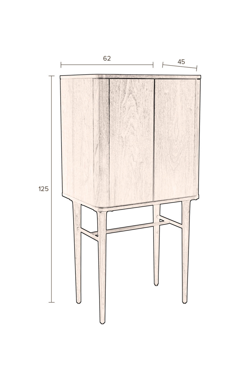 Walnut Veneer Cabinet | Dutchbone Morrison | Woodfurniture.com