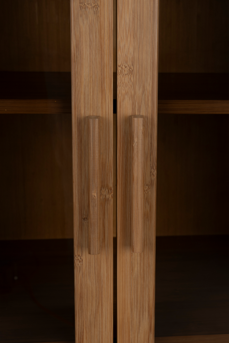 Bamboo 2-Door Cabinet | Dutchbone Caroun | Woodfurniture.com